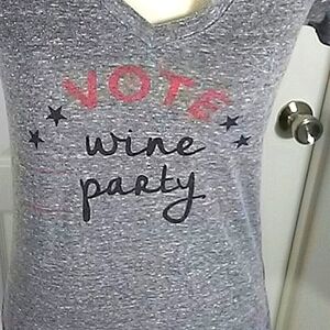 Political Vote Wine Party T Shirt 2024